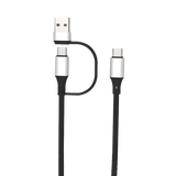 Charging Cable Quick Switch 2 in 1 Multi-Head USB to USB-C 20FT 100W - 6 Pieces Per Retail Ready Display 25823