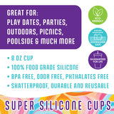 Silicone Cup Drinkware Assortment Floor Display - 26 Pieces Per Retail Ready Display 88608