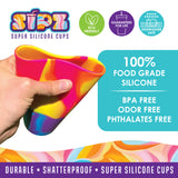 Silicone Cup Drinkware Assortment Floor Display - 26 Pieces Per Retail Ready Display 88608