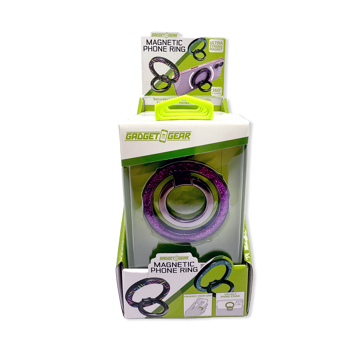 Magnetic Phone Ring - 6 Pieces Per Retail Ready Display 26037 GADGET GEAR