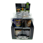 Printed Bucket Ashtray - 12 Pieces Per Retail Ready Display 26097 SMOKEZILLA