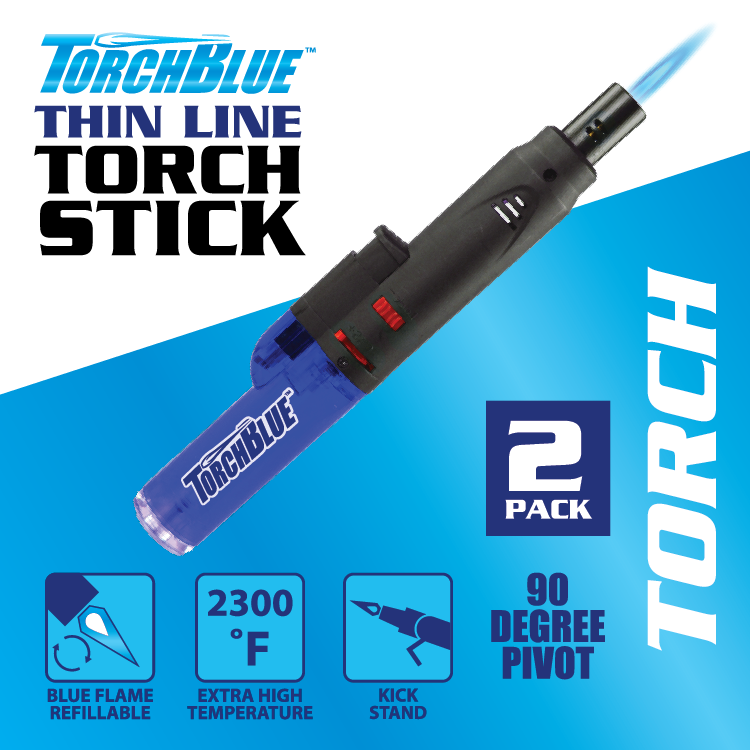 Grilling Center Lighter Assortment Floor Display - 66 Pieces Per Retail Ready Display Kit 88623 TORCH BLUE