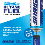 Grilling Center Lighter Assortment Floor Display - 66 Pieces Per Retail Ready Display Kit 88623 TORCH BLUE