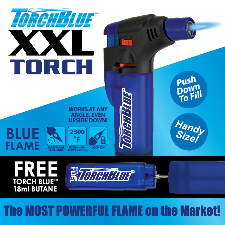 Grilling Center Lighter Assortment Floor Display - 66 Pieces Per Retail Ready Display Kit 88623 TORCH BLUE