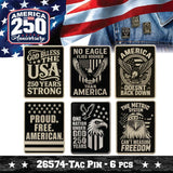 Patriotic USA 250 Floor Display - 58 Pieces Per Retail Ready Display Kit 88627