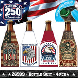 Patriotic USA 250 Floor Display - 58 Pieces Per Retail Ready Display Kit 88627