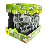 Metal Mystic Lighter Case with Bottle Opener Assortment - 12 Pieces Per Retail Ready Display 40314