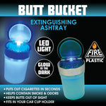 Glow in The Dark Butt Bucket Ashtray with LED Light - 4 Pieces Per Retail Ready Display 40970 SMOKEZILLA