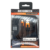 Charging Cable Roughneck Soft Cloth USB to Lightning 10FT 2.4 Amp - 6 Pieces Per Retail Ready Display 41594D