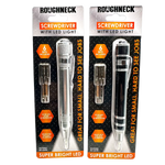 Screwdriver with LED Light - 4 Pieces Per Retail Ready Display 41667 ROUGHNECK