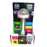 Mood Light Mini USB Disco Ball - 4 Pieces Per Retail Ready Display 41677 CAR VIBEZ