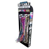 10FT Braided Sync and Charge Cable Assortment Floor Display - 38 Pieces Per Retail Ready Display 88396