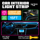 Car Lighting and Auto Accessories Assortment Merchandising Hang Strip - 22 Pieces Per Retail Ready Display 88663