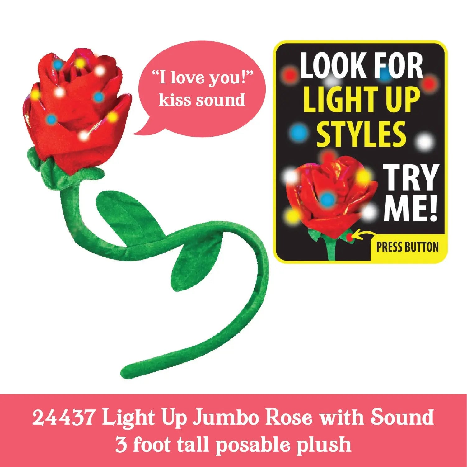 Valentine's Day Plush and Gift Assortment Floor Display - 48 Pieces Per Retail Ready Display 88501 KIPP BROTHERS