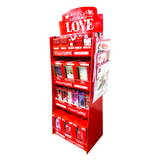 Valentine's Day Glass and Gift Assortment Floor Display - 81 Pieces Per Retail Ready Display 88504