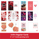 Valentine's Day Glass and Gift Assortment Floor Display - 81 Pieces Per Retail Ready Display 88504
