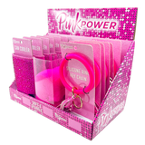 Pink Power Key Chain and Can Cooler Assortment - 18 Pieces Per Retail Ready Display 88528
