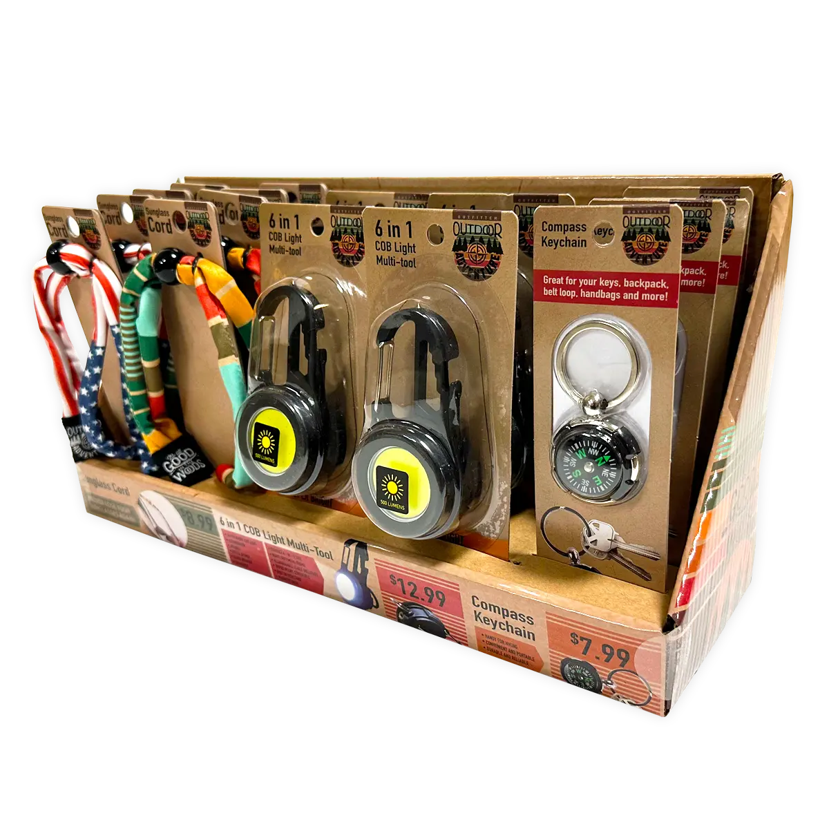 Outdoor Adventures Assortment Floor Display 56 Pieces Per Retail Ready Display 88531 NOVELTY INC