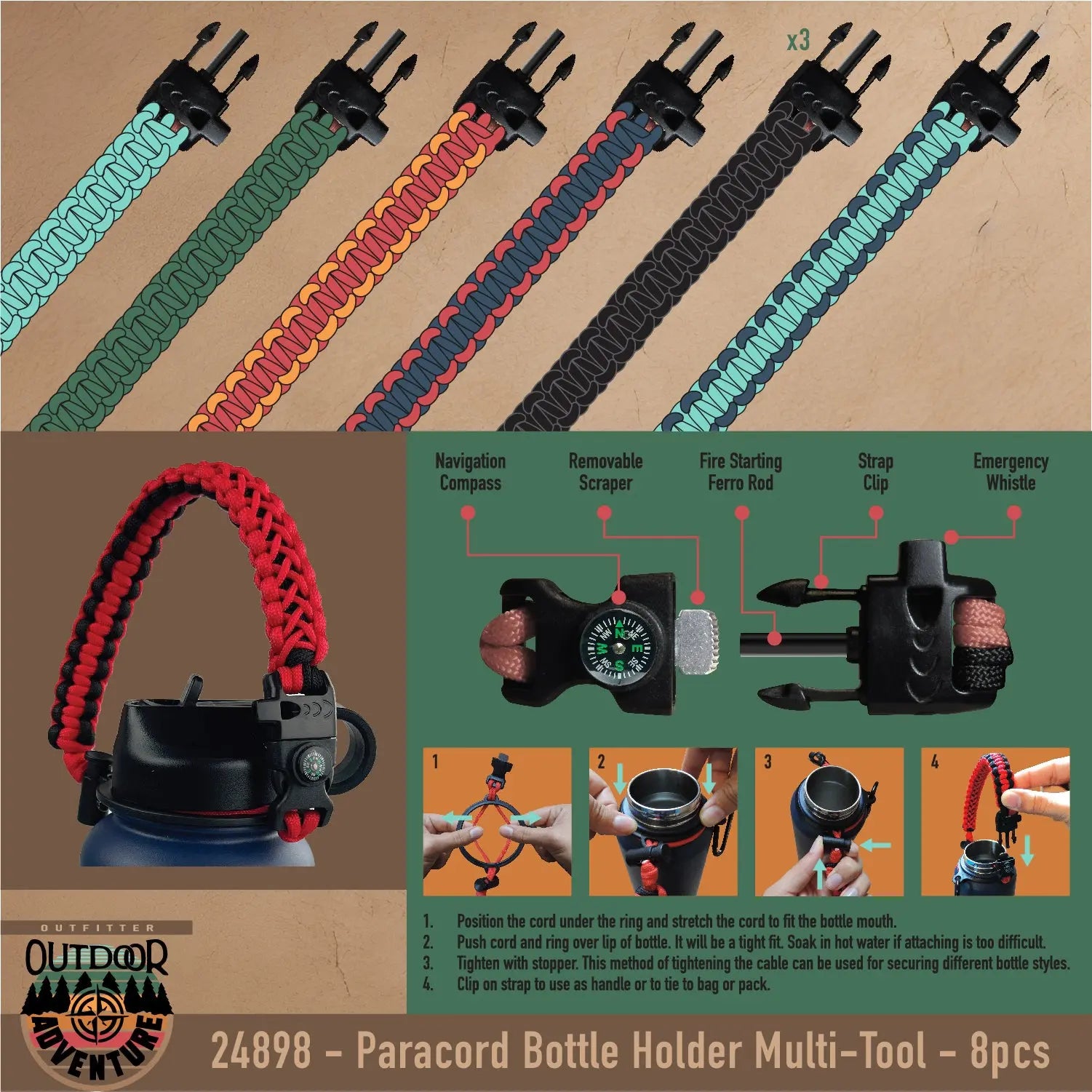 Outdoor Adventures Assortment Floor Display 56 Pieces Per Retail Ready Display 88531 NOVELTY INC