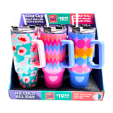 40 oz Insulated Stainless-Steel Patriotic Printed Cups - 12 Pieces Per Retail Ready Kit Display 88539