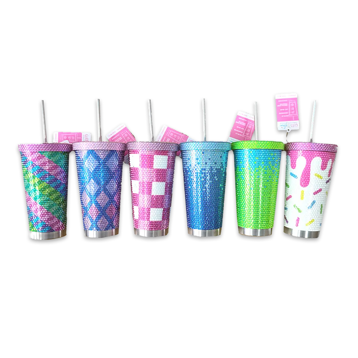 Rhinestone Cup Assortment Floor Display - 24 Pieces Per Retail Ready Display 88544 NOVELTY INC