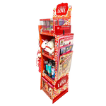 Valentine's Day Glass and Gift Assortment Floor Display - 57 Pieces Per Retail Ready Display 88573 KIPP BROTHERS