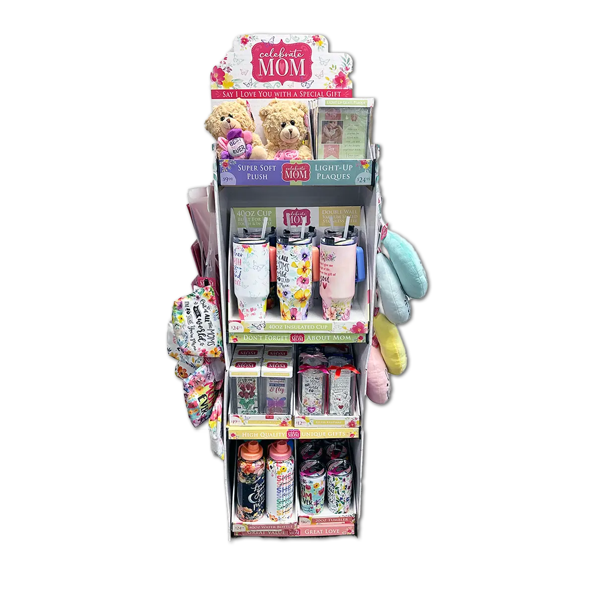 Mother's Day Celebrate Mom Assortment Floor Display - 65 Pieces Per Retail Ready Floor Display 88581 KIPP BROTHERS
