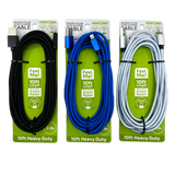 Charging Cable Wing Rack Assortment 10FT - 10 Pieces Per Pack 88584