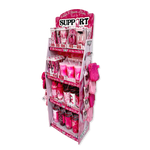 Breast Cancer Awareness Pink Support Squad Assortment Floor Display - 50 Pieces Per Retail Ready Display 88609 NOVELTY INC