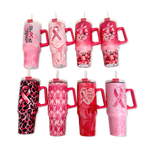 Breast Cancer Awareness Pink Support Squad Assortment Floor Display - 50 Pieces Per Retail Ready Display 88609 NOVELTY INC