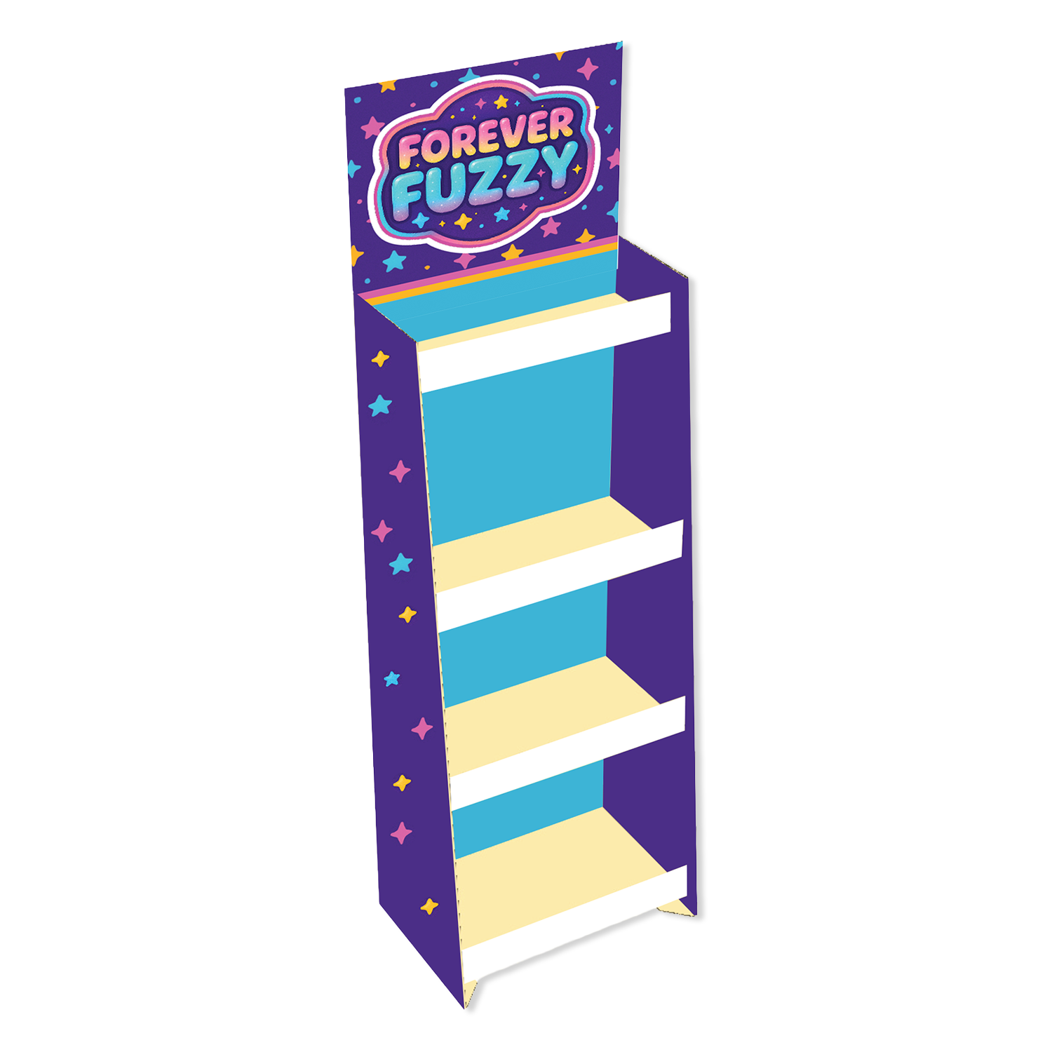Forever Fuzzy Plush Assortment Floor Display - 44 Pieces Per Retail Ready Display Kit 88613 NOVELTY INC