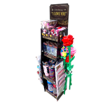 Valentines Day Rose Plush and Gift Assortment Floor Display - 78 Pieces Per Retail Ready Display Kit 88615 NOVELTY INC