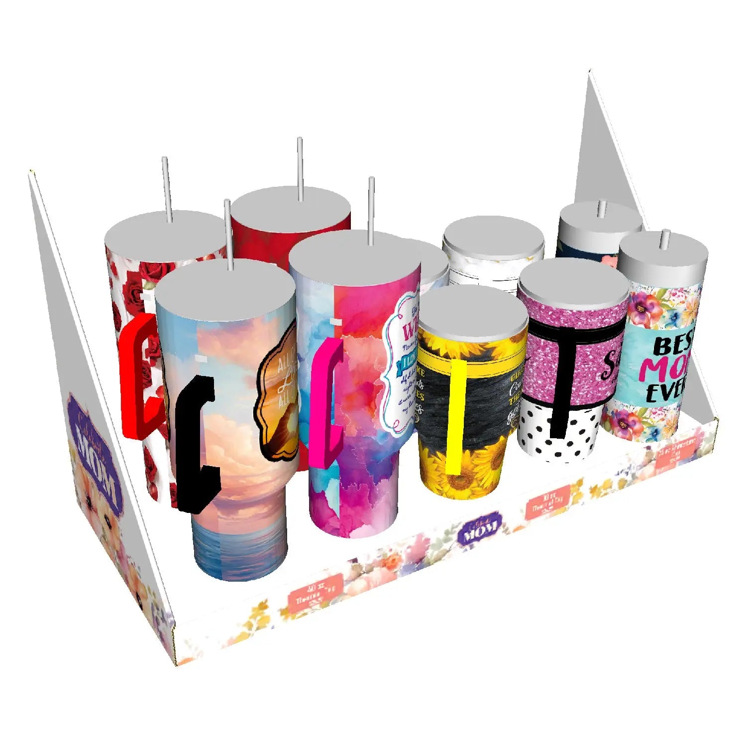 Mother's Day Celebrate Mom Assortment Floor Display - 72 Pieces Per Retail Ready Floor Display 88525 KIPP BROTHERS