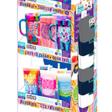Silicone Cup Drinkware Assortment Floor Display - 26 Pieces Per Retail Ready Display 88608