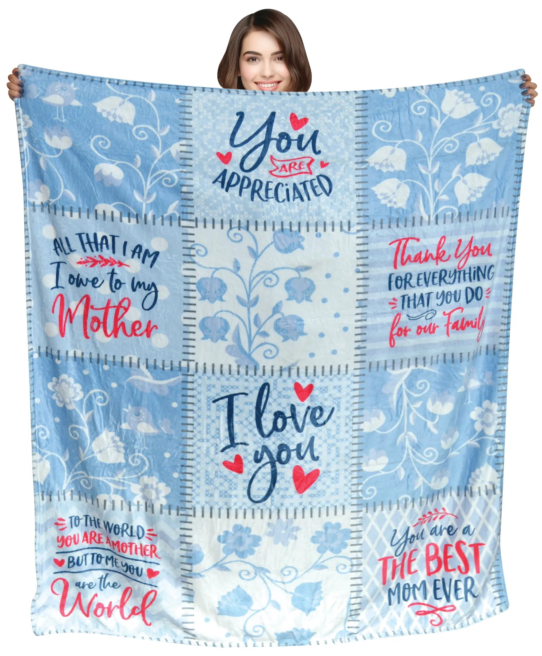 Blanket Family Print Assortment Floor Display - 24 Pieces Per Retail Ready Display 88510 KIPP BROTHERS