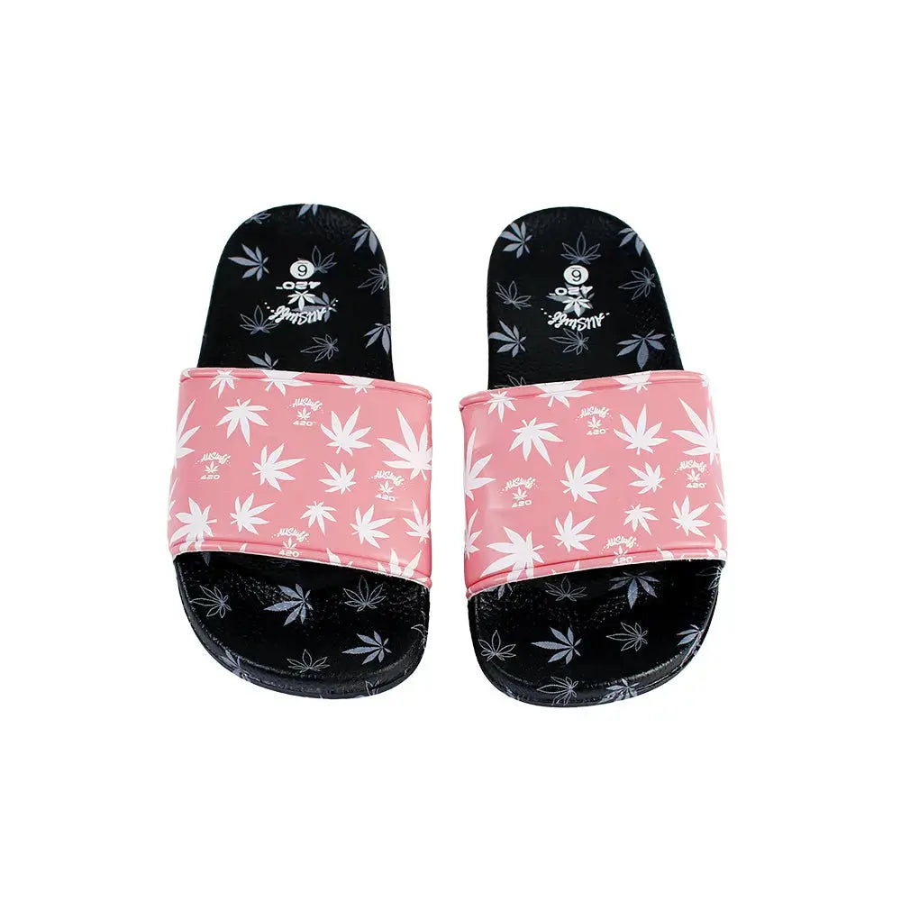 Himpy Slides - Womens Pink Cherry Pie Black Sandal - 1 Pair Per Pack ALL STUFF 420
