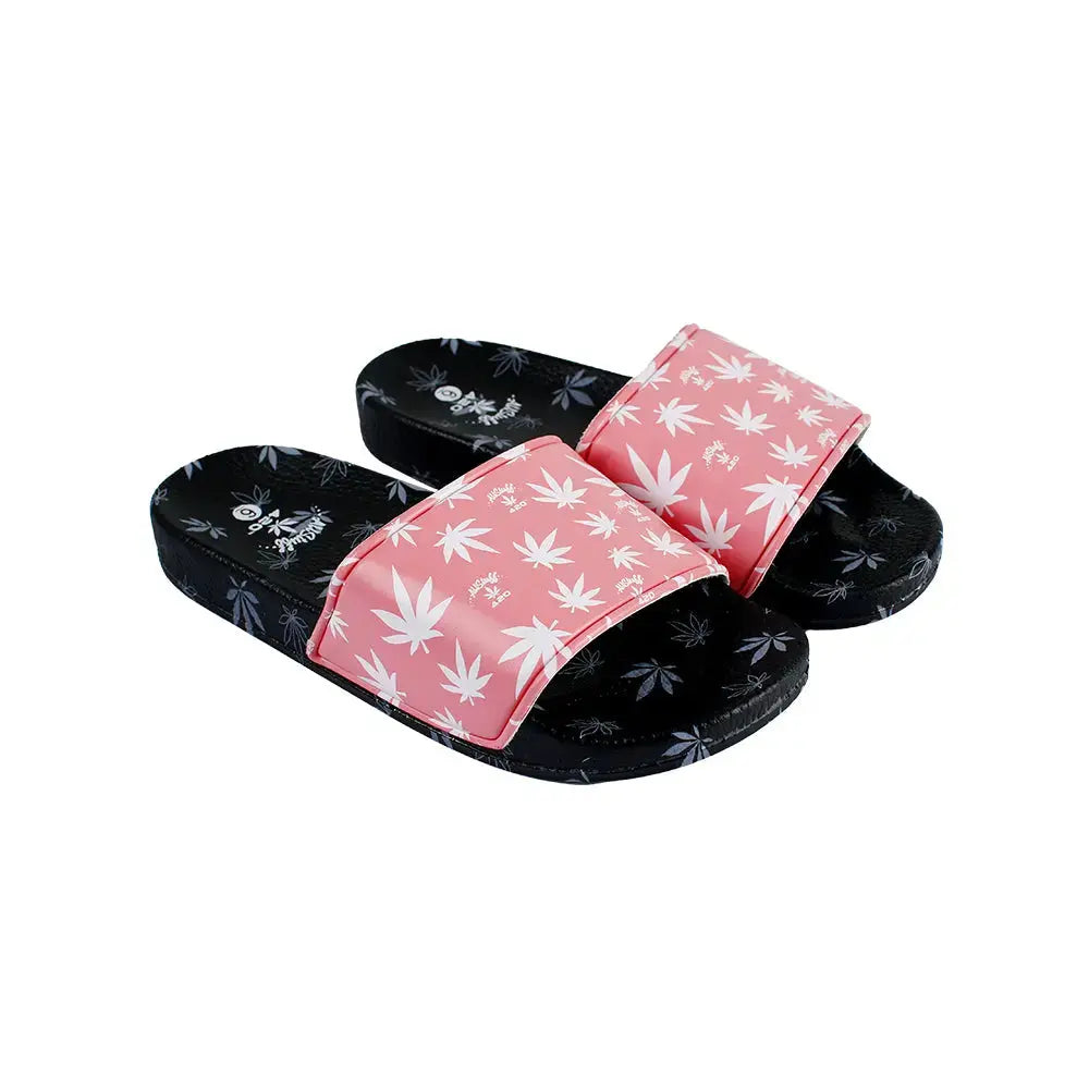 Himpy Slides - Womens Pink Cherry Pie Black Sandal - 1 Pair Per Pack ALL STUFF 420