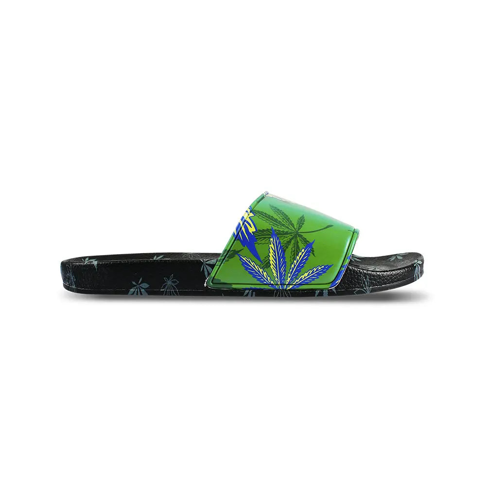 Himpy Slides - Mens Tropicana Cookies Dark Green Sandal - 1 Pair Per Pack ALL STUFF 420