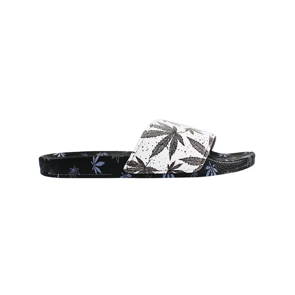 Himpy Slides - Mens White Buffalo Black Sandal - 1 Pair Per Pack ALL STUFF 420