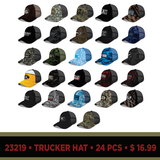 Trucker Hat Assortment Refill Kit - 24 Pieces Per Pack 23219L