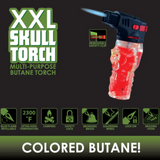 Metallic XXL Skull Torch Lighter - 6 Pieces Per Retail Ready Display 41484