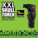 Metallic XXL Skull Torch Lighter - 6 Pieces Per Retail Ready Display 41484
