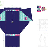 40oz Insulated Stainless-Steel Color Ombre Printed Cup Mix D - 6 Pieces Per Retail Ready Display 24780 NOVELTY INC