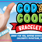 Silicone Wristband God Is Good - 12 Pieces Per Retail Ready Display 25063