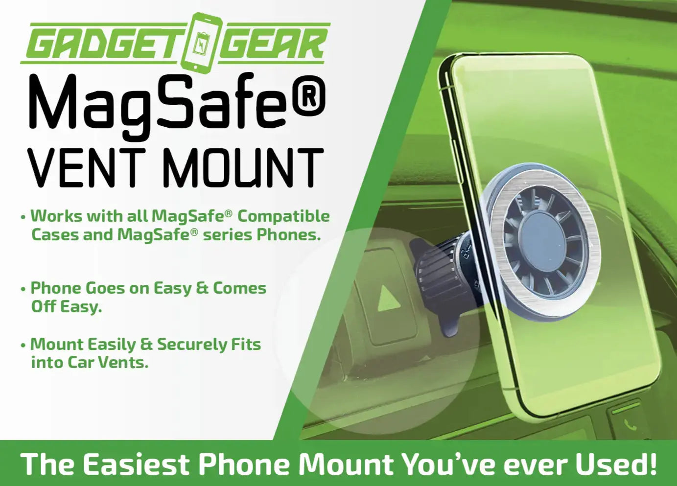 MagSafe® Magnetic Phone Mount - 6 Pieces Per Retail Ready Display 25555 GADGET GEAR