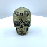 Metal 3 Piece Skull Grinder with Magnetic Closure - 6 Pieces Per Retail Ready Display 23183
