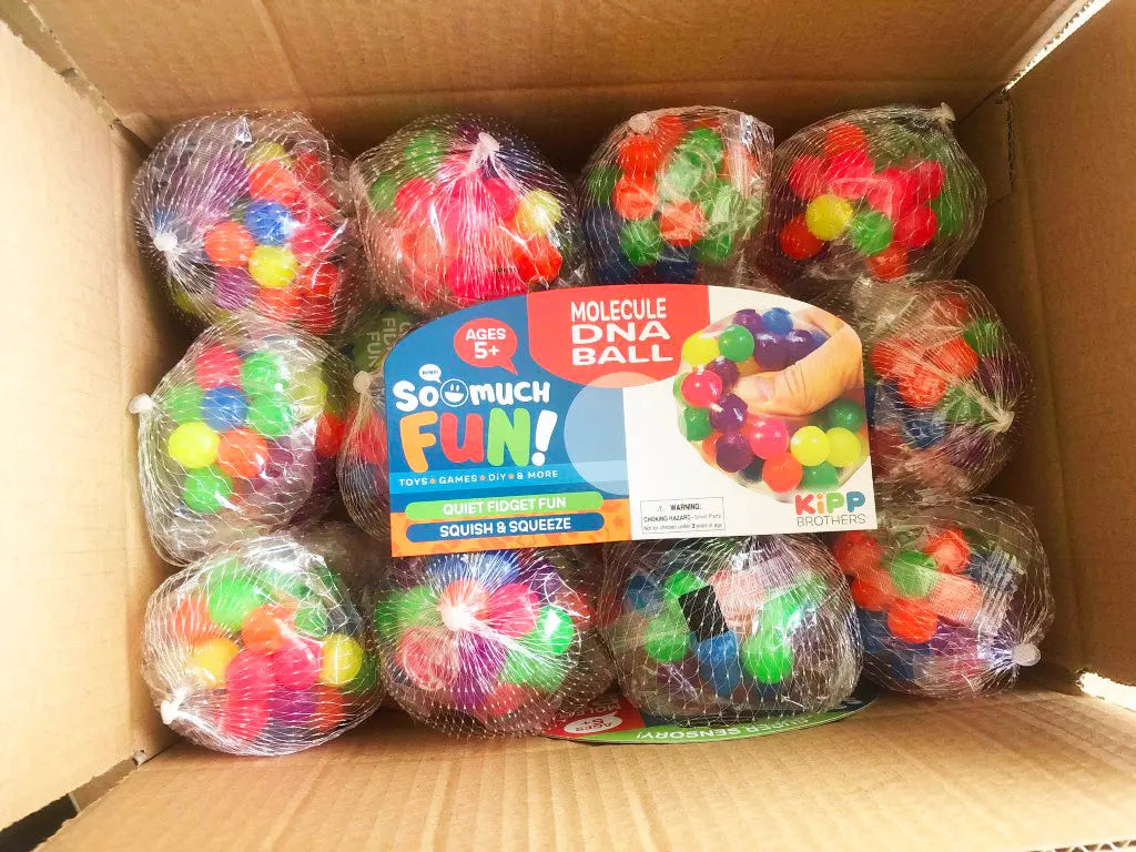 Squish and Squeeze Molecule Ball - 12 Pieces Per Pack 23215 KIPP BROTHERS