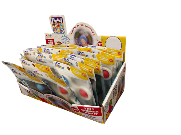 ITEM NUMBER 022846 FIDGET SPINNER POP TOY 24 PIECES PER DISPLAY