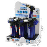 Turbo Blue Magnum Torch Lighter Display Specifications