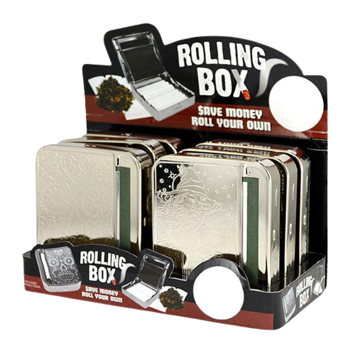 ITEM NUMBER 021502 70MM DEBOSSED SMOKE CASE 6 PIECES PER DISPLAY